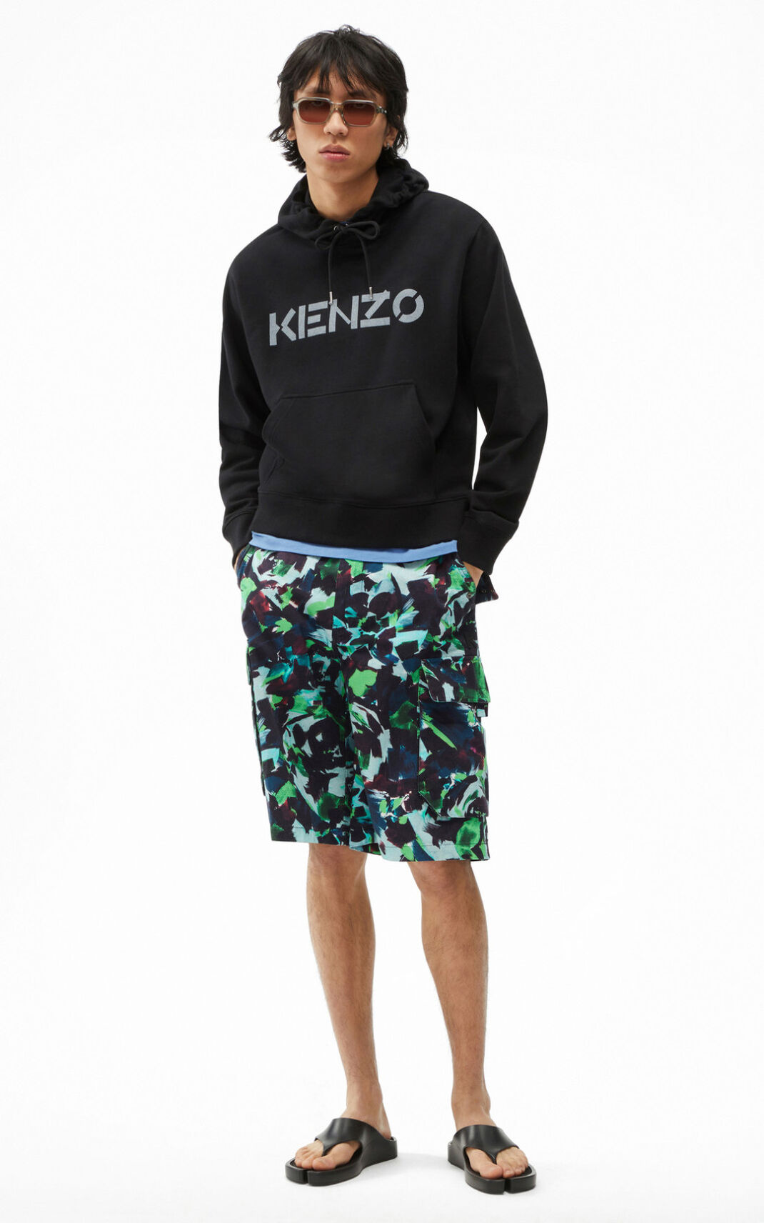 Sudaderas Con Capucha Kenzo Logo Hombre Negras - SKU.6252897